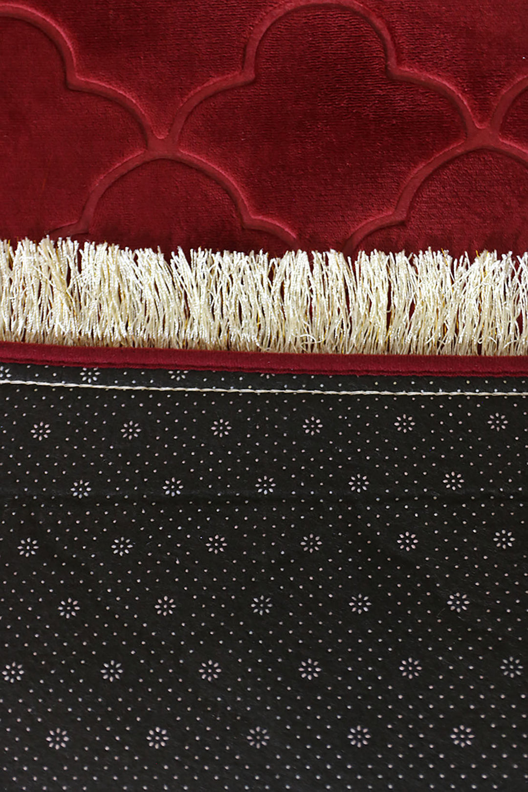 Sajda Janamaz - Premium Velvet Quilted Prayer Mat - Red