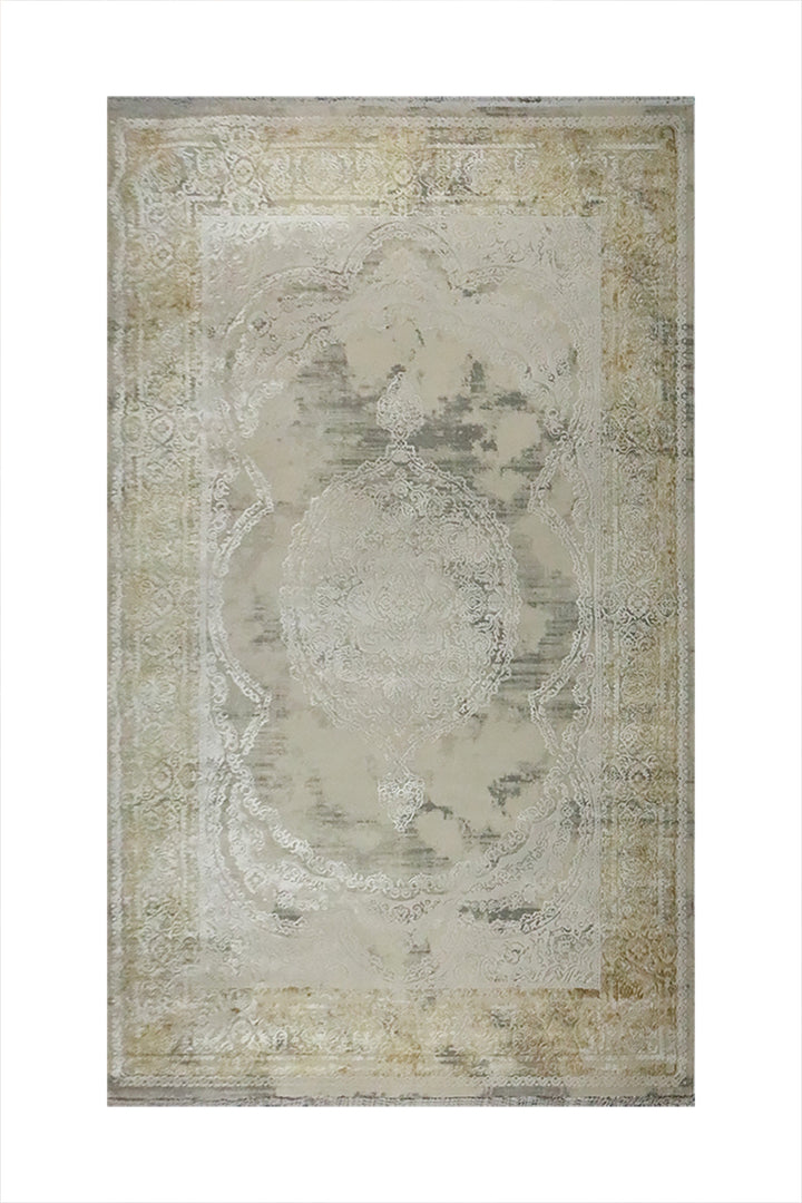 Turkish Premium Quality Sunrise Rug - 6.5 x 9.5 FT - Gray - Resilient Construction for Long-Lasting Use