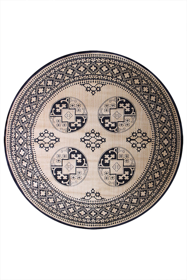 Turkish Modern Festival WD Rug - 7.9 x 7.9 FT - Yellow - Luxurious Woven Masterpiece 50% Off!