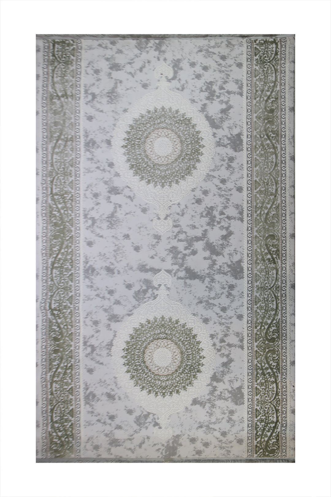 Turkish Modern  Festival Wd Rug  - 6.5 x 9.8 FT - Cream -  Luxurious Woven Masterpiece 50% Off!