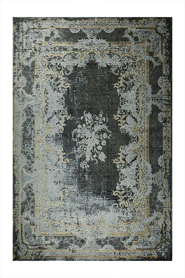 Iranian Authentic Vintage-Wd Rug - 6.5 x 9.8 FT - Gray - Resilient Construction for Long-Lasting Use