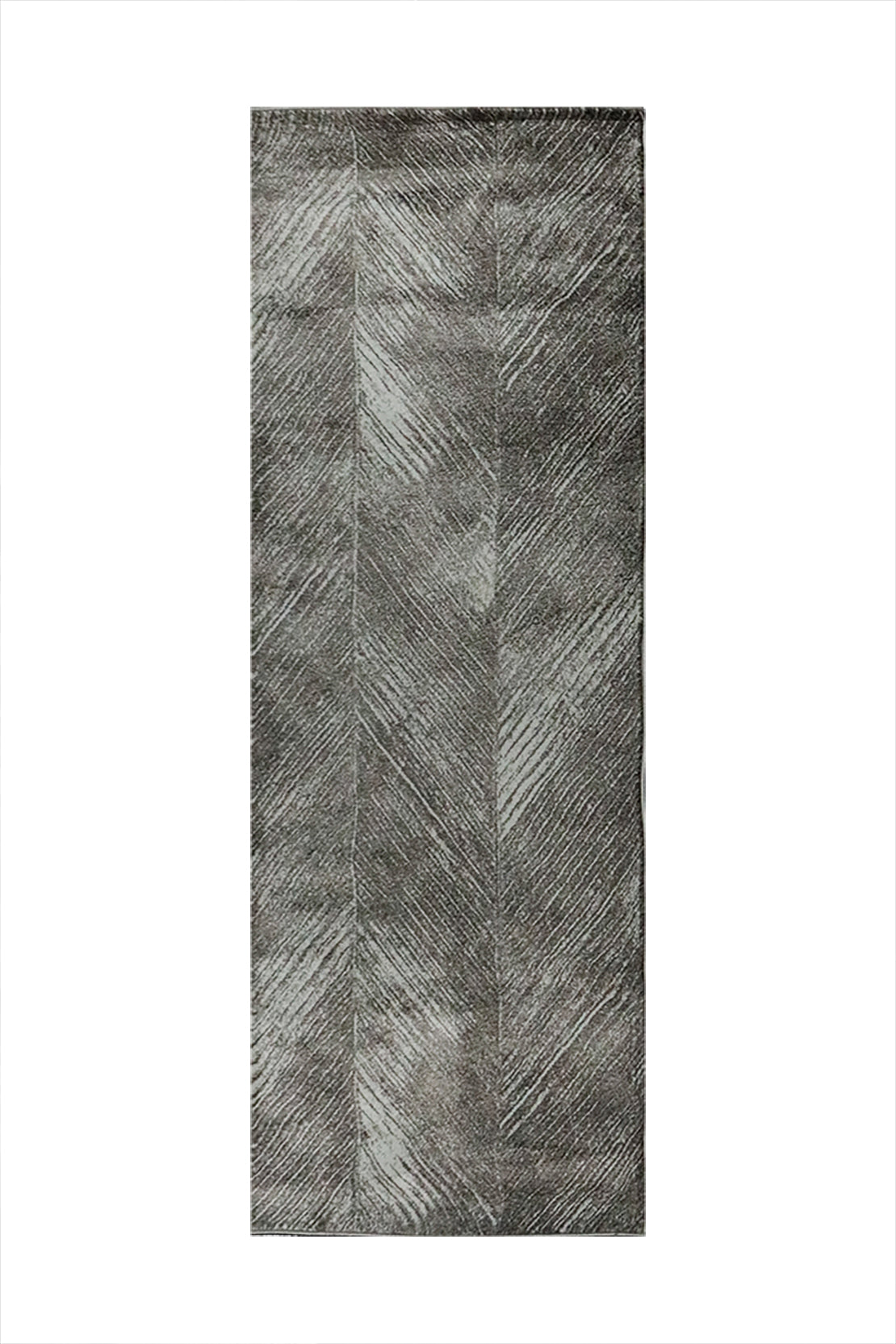 Turkish Modern Festival WD Rug - 3.1 x 8.0 FT - Brown - Sleek and Minimalist for Chic Interiors