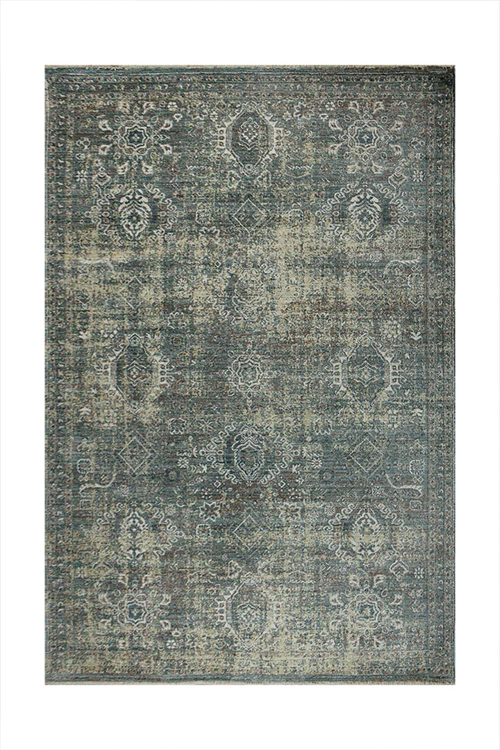 Turkish Modern Festival Plus - 5.2 x 7.6 FT - Blue - Sleek and Minimalist for Chic Interiors