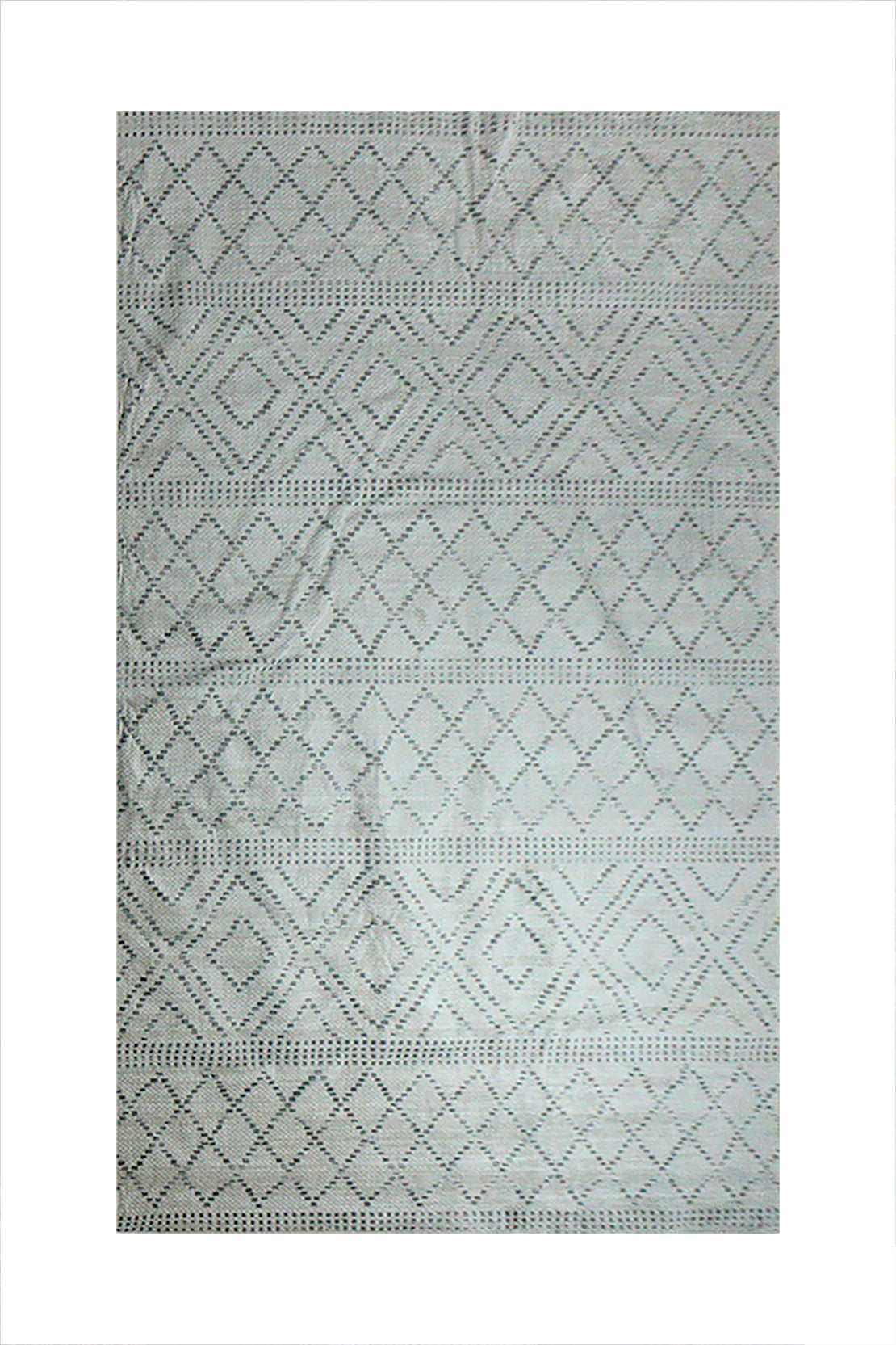 Turkish Modern Festival WD Rug - 6.6 x 9.4 FT - Gray and Cream - Sleek and Minimalist for Chic Interiors