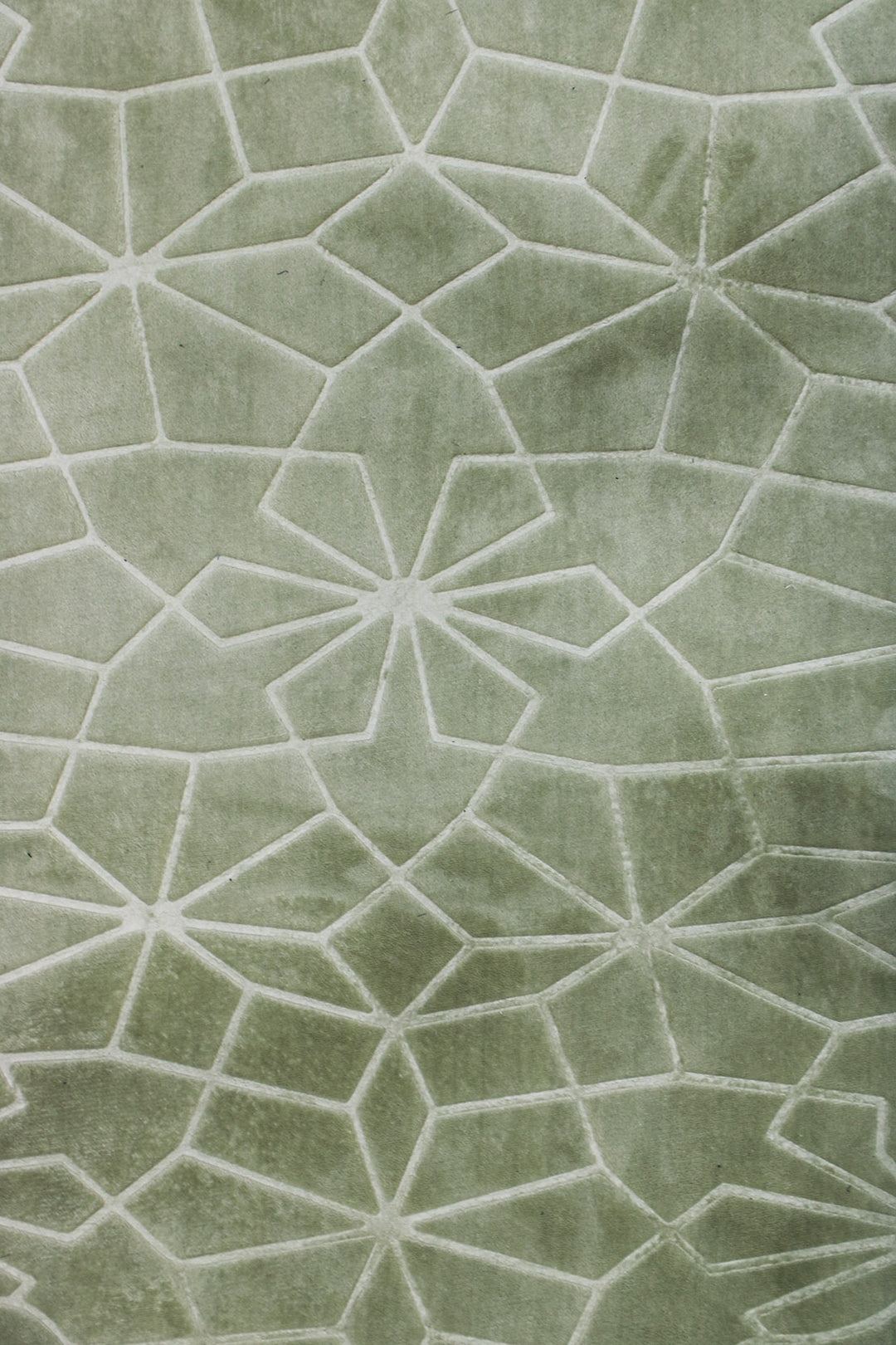 Sajda Janamaz - Premium Velvet Quilted Prayer Mat - L Green