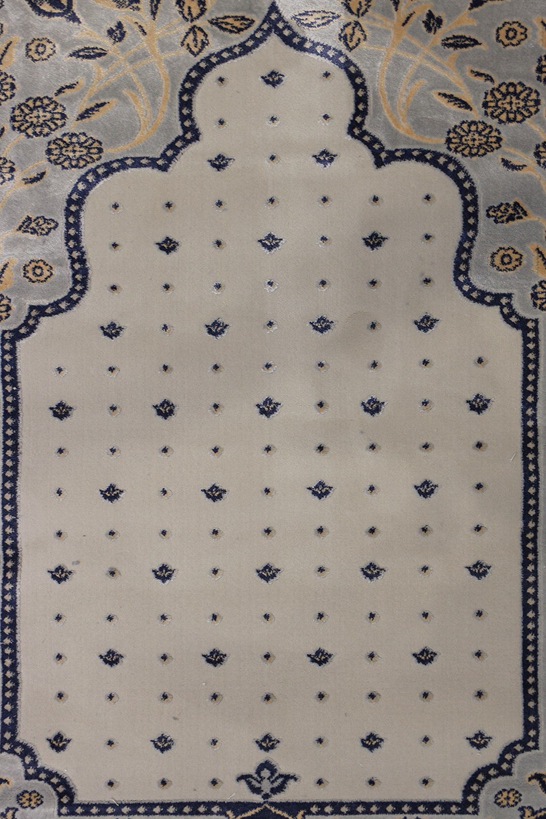 Turkish Bamboo Sajjadeh  Janamaz - 2.6 x 3.9 FT - Gray