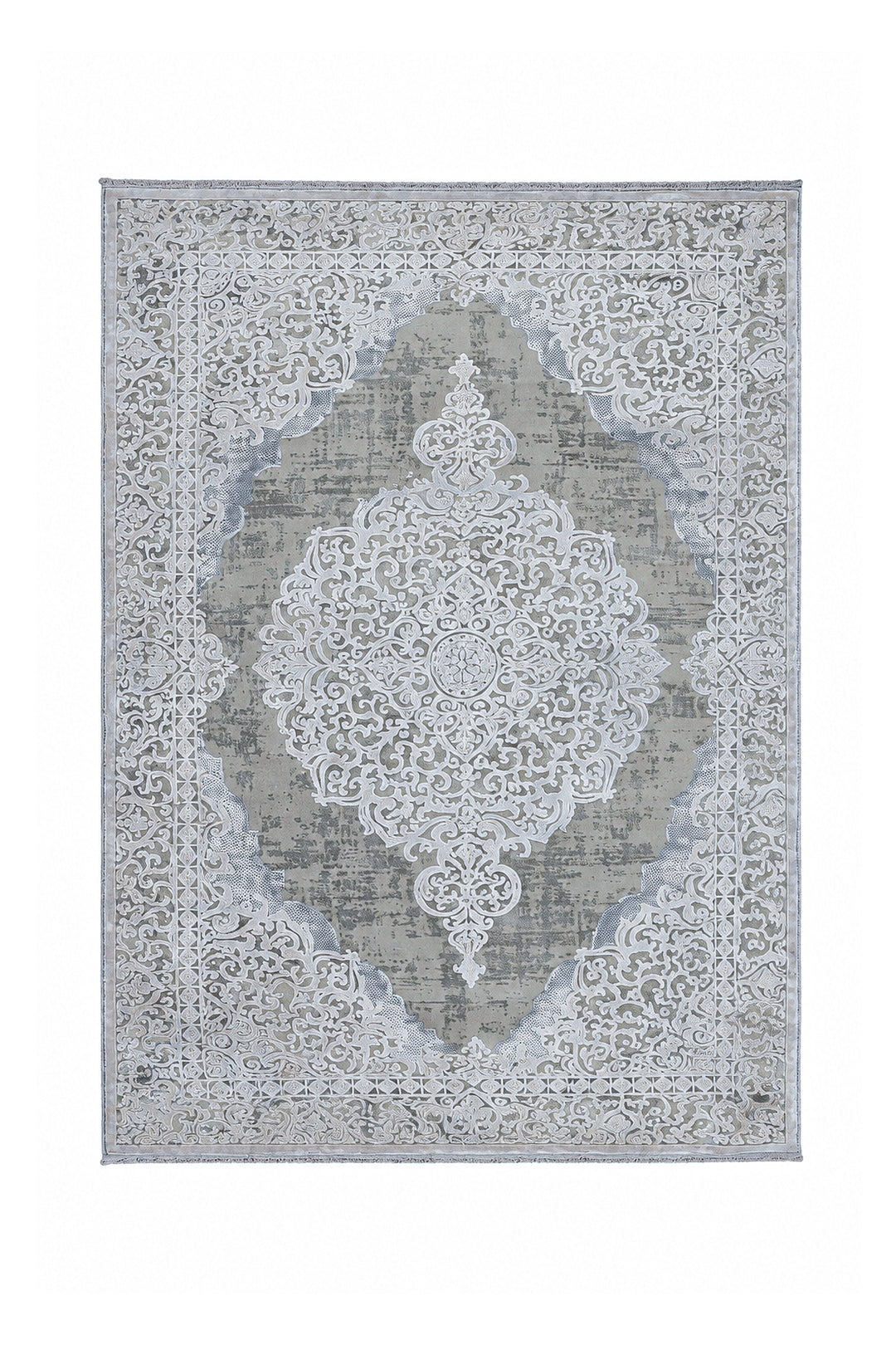 Turkish Modern <strong>Sunrise</strong> Rug - Cream Gray