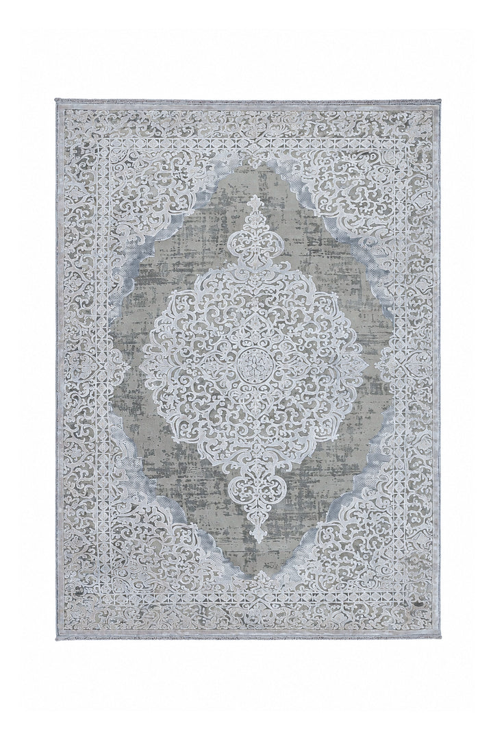 Turkish Modern <strong>Sunrise</strong> Rug - Cream Gray