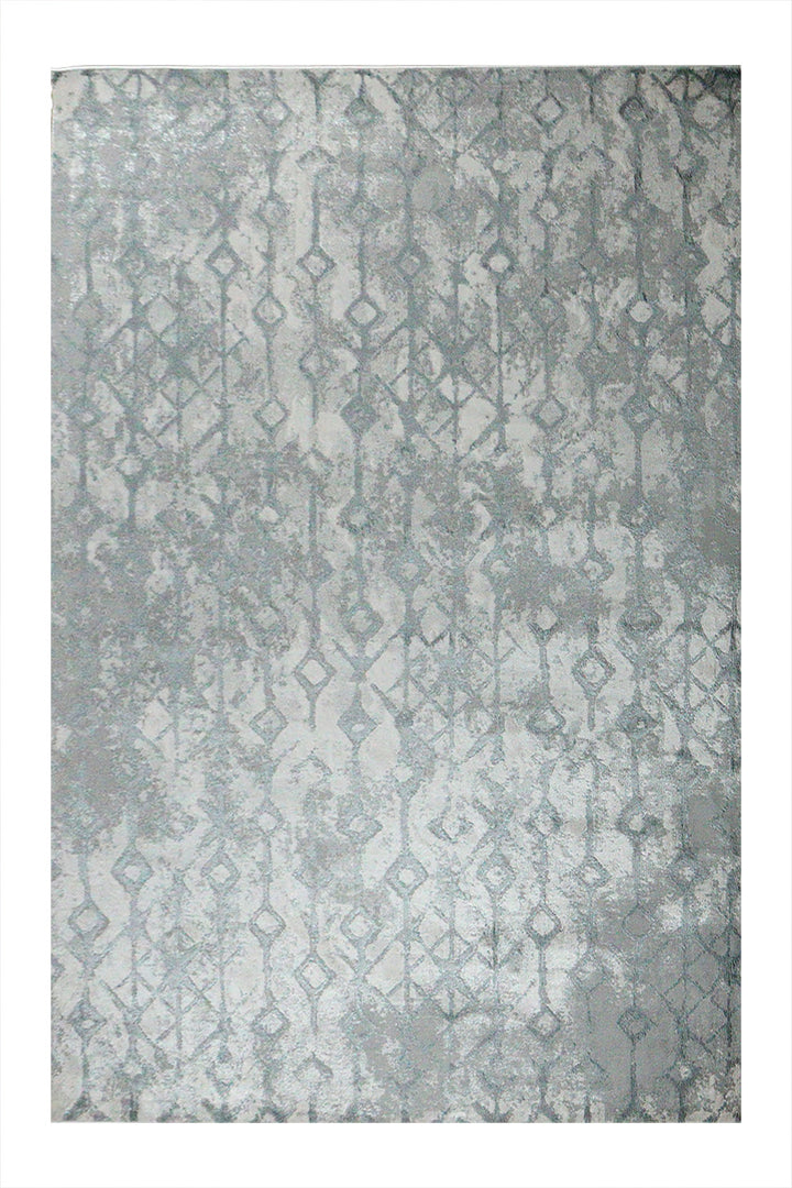 Turkish Modern Festival 1 Rug - 5.2 x 7.5 FT - Gray - Sleek and Minimalist for Chic Interiors