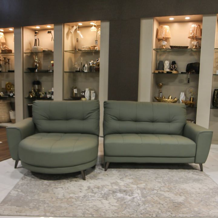 Imported Leather Sofa, Model ZM936