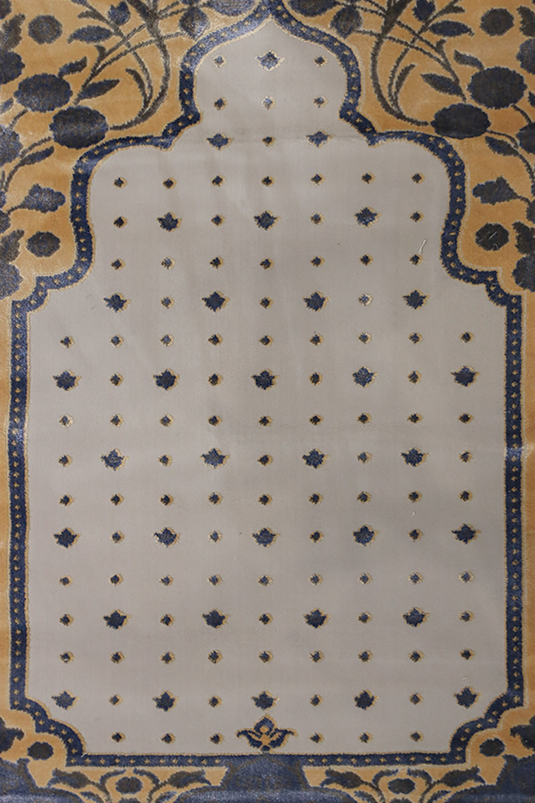 Turkish Bamboo Sajjadeh  Janamaz - 2.6 x 3.9 FT - L Gray