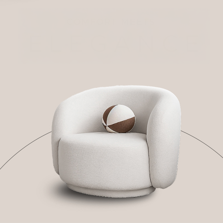 Modern Boucle ARC Sofa, Comfy Couch for Living Room Home Office