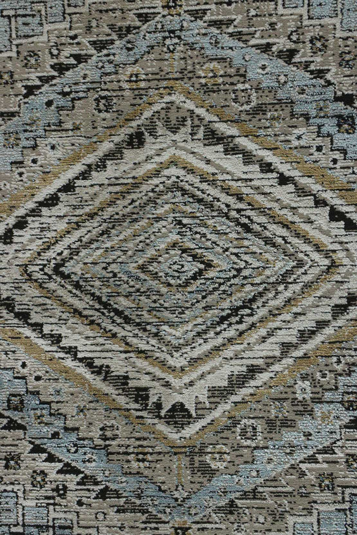 Turkish Modern Festival 1 - 5.2 x 7.5 FT - Silver - Sleek and Minimalist for Chic Interiors