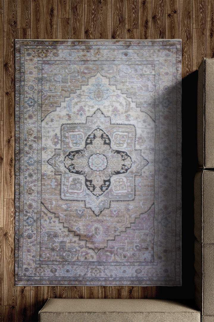 Premium Quality Turkish Antia Rug - 4.9 x 7.9 FT - Resilient Construction for Long-Lasting Use