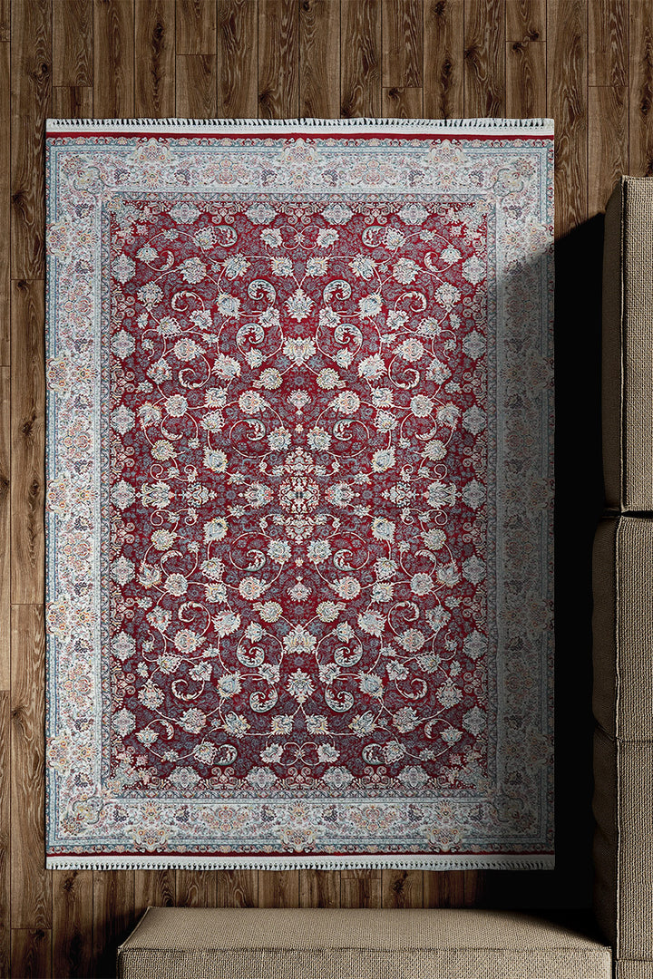 Premium Authentic Persian Rug 1200 Reeds - Red