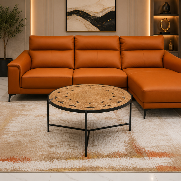 Cane Center Table