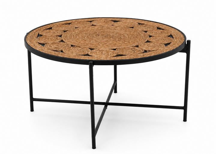 Cane Center Table