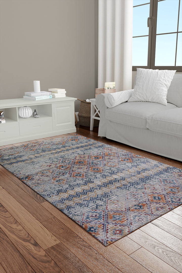 Printed Floor Rug - 4.5 × 6.8 FT