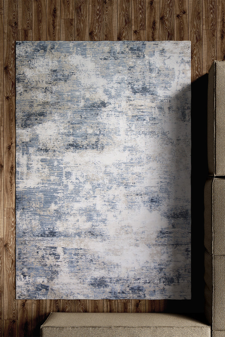 <p>Turkish Modern <strong>Elements Rug</strong>  - Blue - 4.9 x 7.8 FT</p>