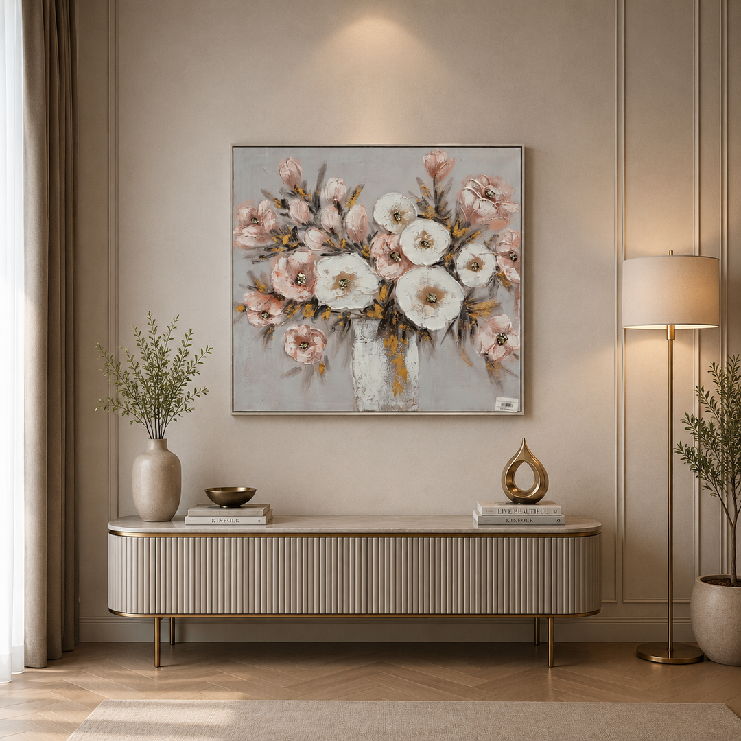 Hand Painted Textured, Acrylic Painting
