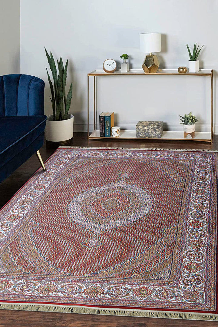 Irani Farsh E Firozeh-P Rug - 5.9 x 8.9 FT - Superior Comfort, Modern Style Accent Rugs 3