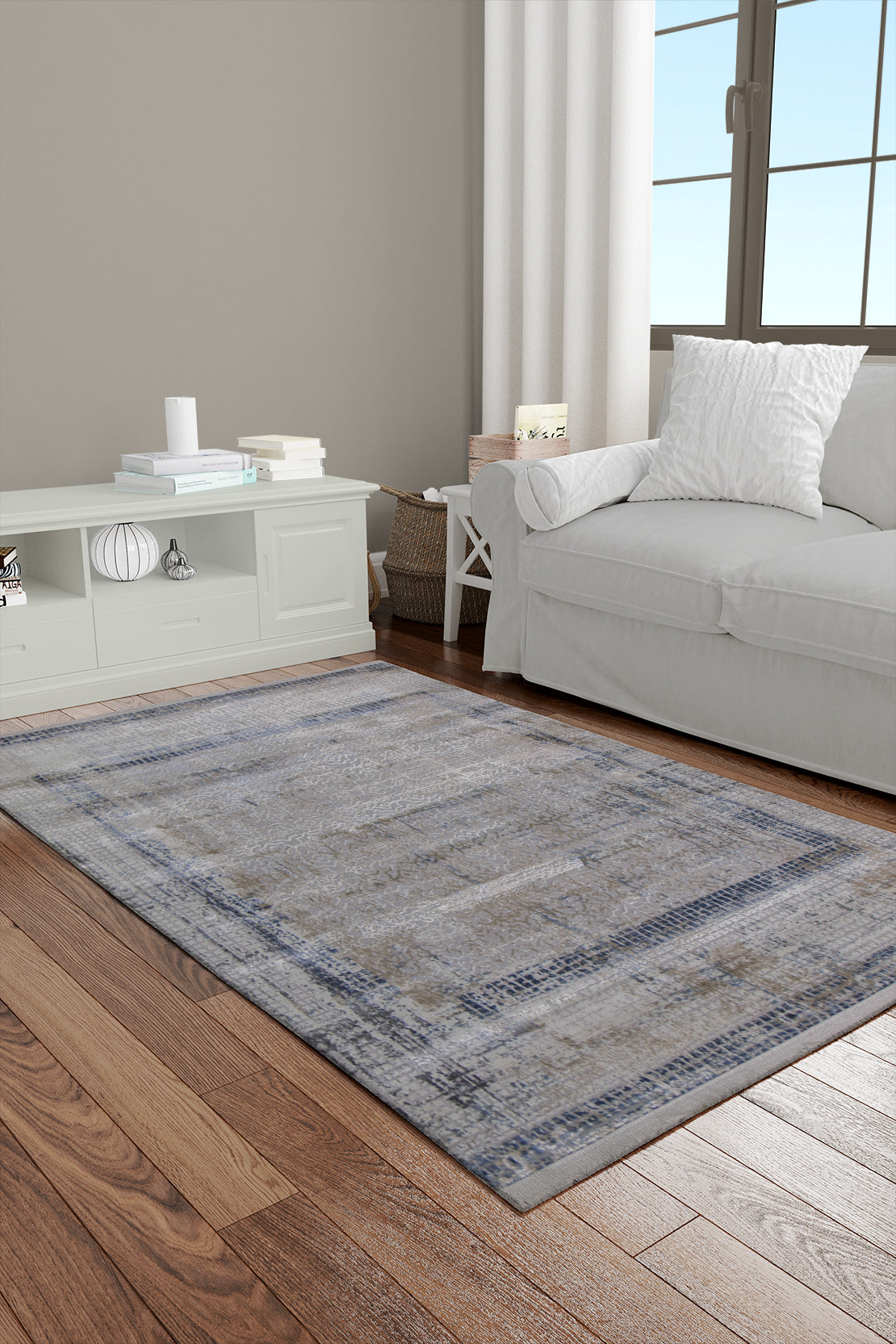 Turkish Modern Alpine Rug - 3.3 x 4.9 FT - Superior Comfort, Modern St ...