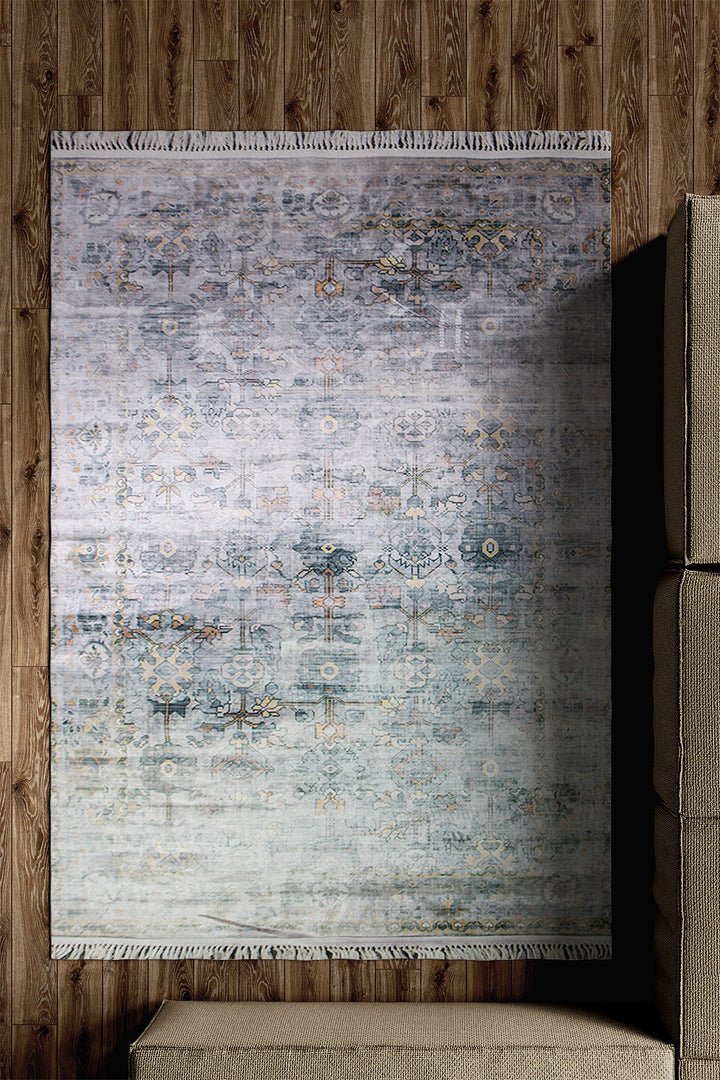 Traditional Printed Area Rug – 5 x 8.3 FT – Stylish, Durable & Anti-Slip