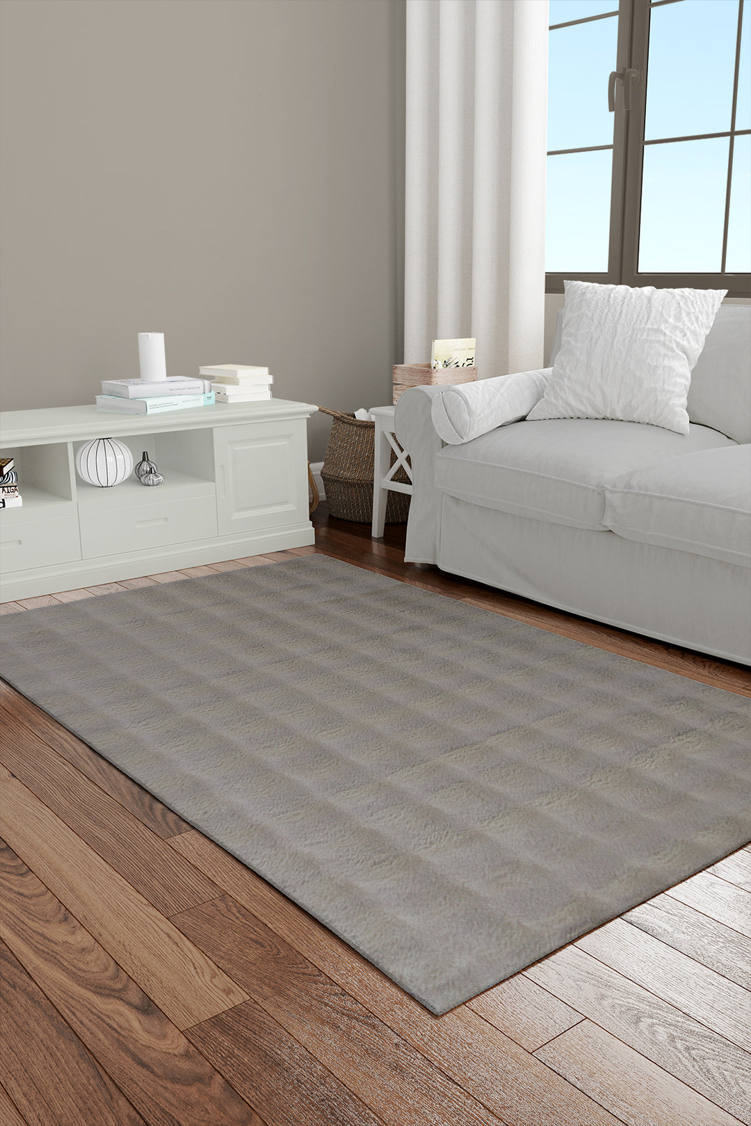 Soft Shaggy Rug for Living Room - 3 x 4.9 FT - Thick Plush Modern Area Carpet