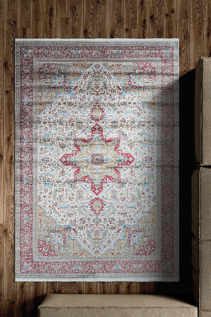 Premium Abrisham Persian Rug 1200 Reeds - Beige