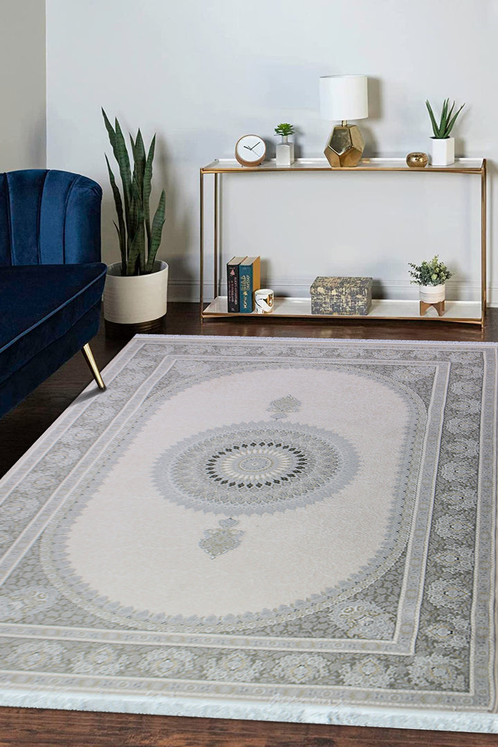 Premium Authentic Iranian Persian Rug 1200 Reeds - 6.6 x 9.8 FT - Elegant Luxury Carpet