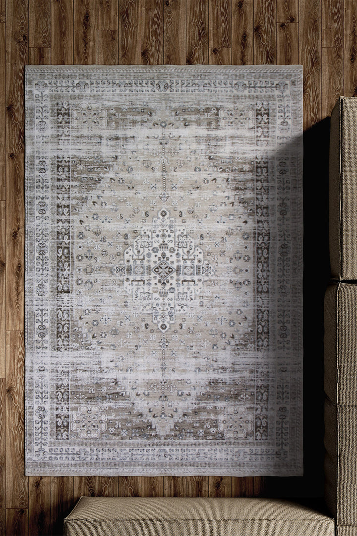 <p>Turkish Modern <strong>Elements Rug</strong>  - Brown - 4.9 x 7.8 FT</p>
