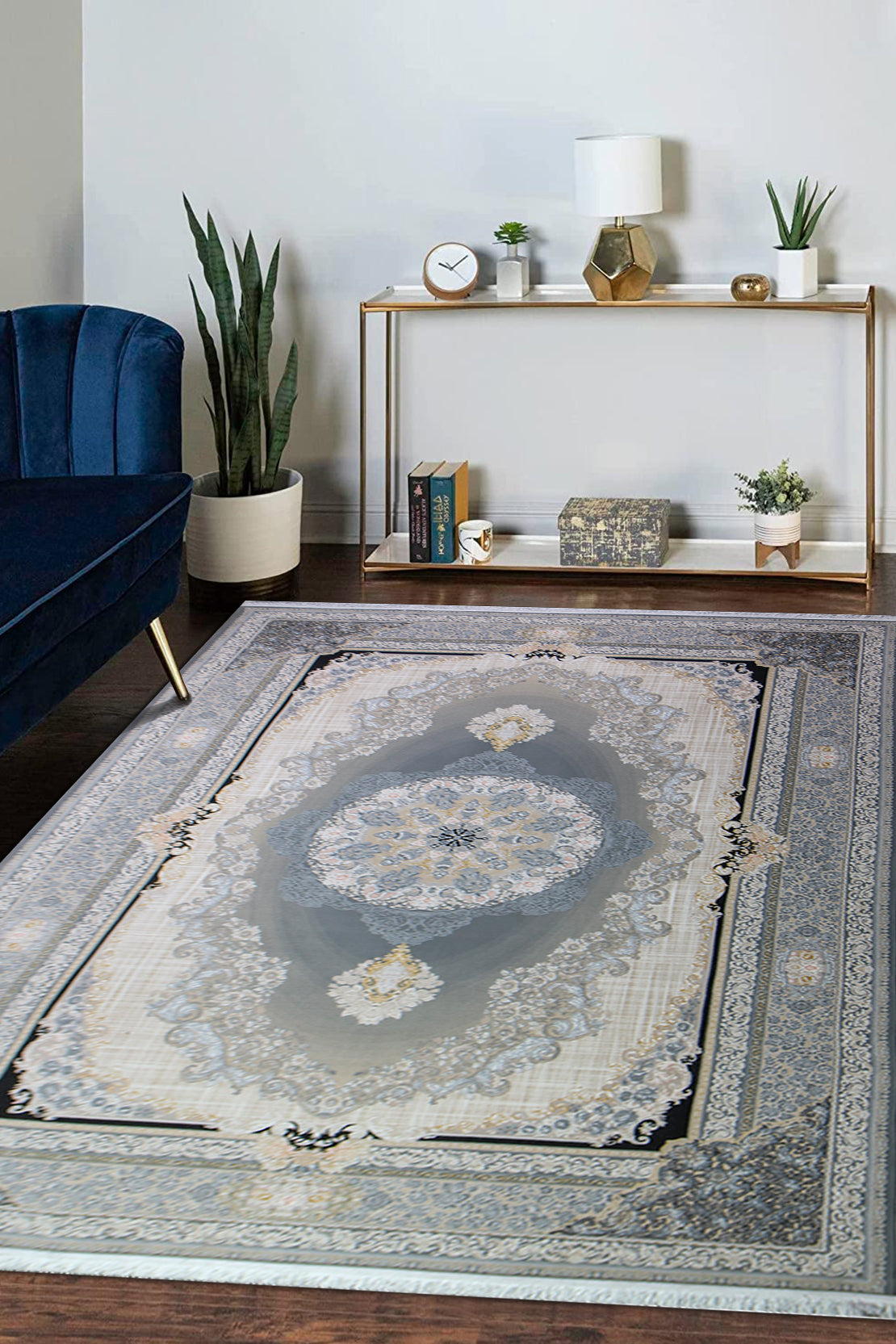 Premium Authentic Iranian Persian Rug 1200 Reeds - 6.6 x 9.8 FT - Eleg ...
