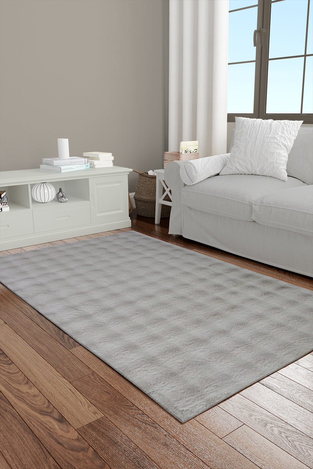 Soft Shaggy Rug for Living Room - 3 x 4.9 FT - Thick Plush Modern Area Carpet