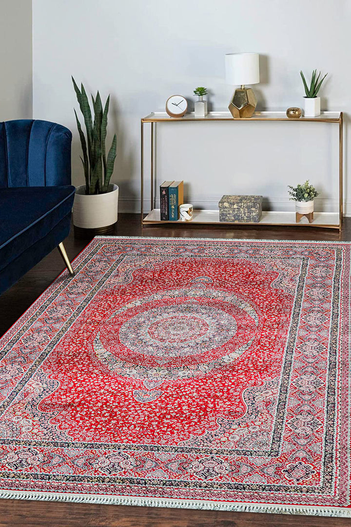 Premium Authentic Persian Rug 1200 Reeds - Red