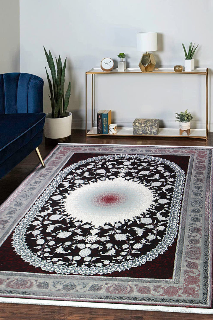 Premium Authentic Iranian Persian Rug 1200 Reeds - 6.6 x 9.8 FT - Elegant Luxury Carpet