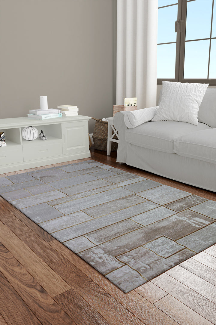 Turkish Modern Expression Rug - 4.1 x 5.6 FT - Superior Comfort, Modern Style Accent Rugs