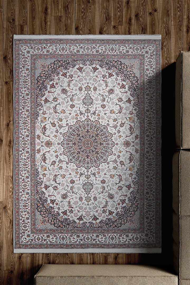 Premium Authentic Persian Rug 1200 Reeds - Cream