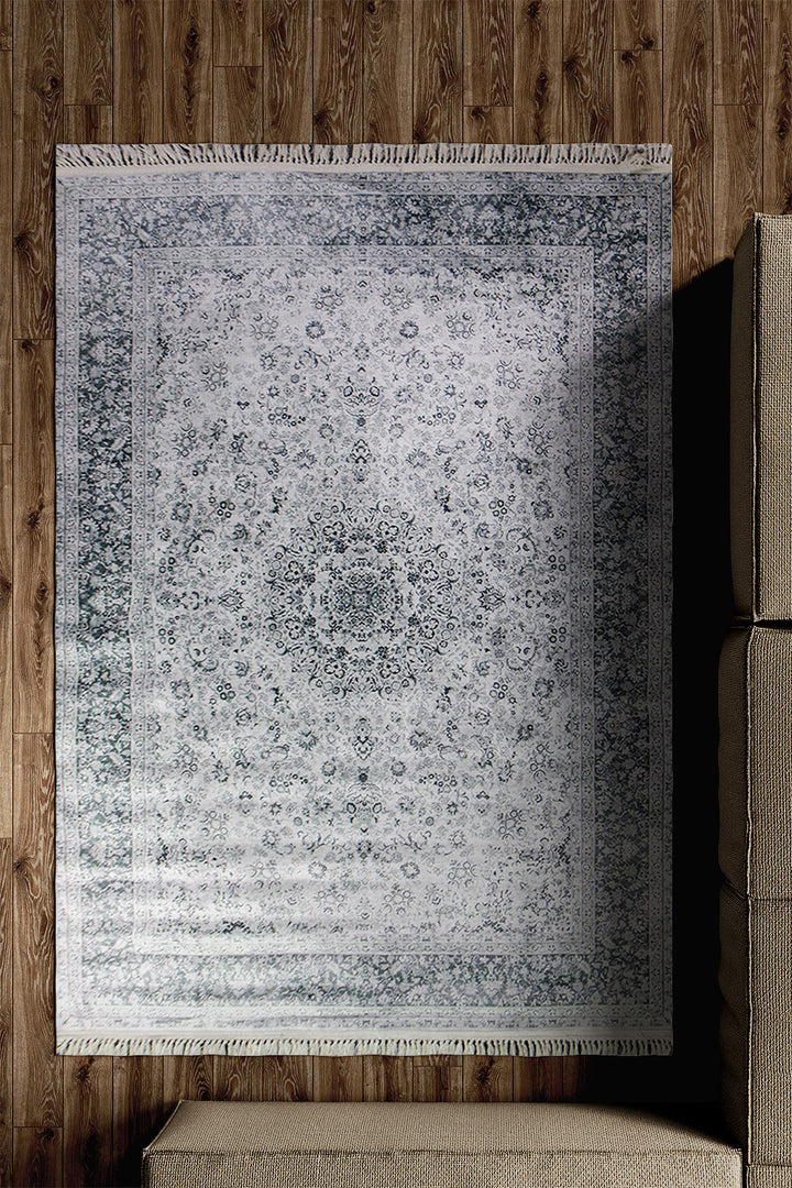 Traditional Printed Area Rug – 5 x 8.3 FT – Stylish, Durable & Anti-Slip