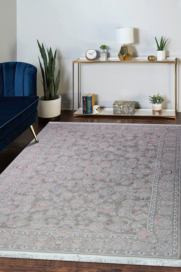 Premium Authentic Iranian Persian Rug 1200 Reeds - 6.6 x 9.8 FT - Elegant Luxury Carpet