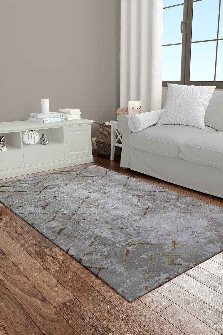 Turkish Modern Expression Rug - 4.1 x 5.6 FT - Superior Comfort, Modern Style Accent Rugs