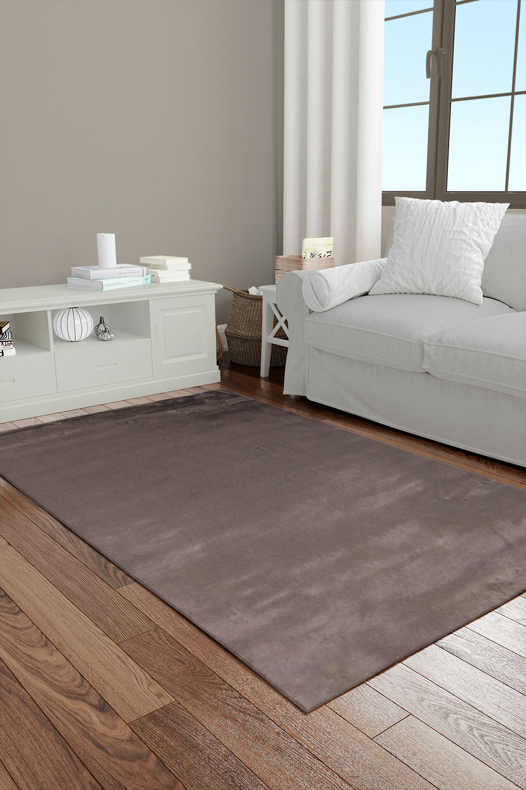 Soft Shaggy Rug for Living Room - 3 x 4.9 FT - Thick Plush Modern Area Carpet