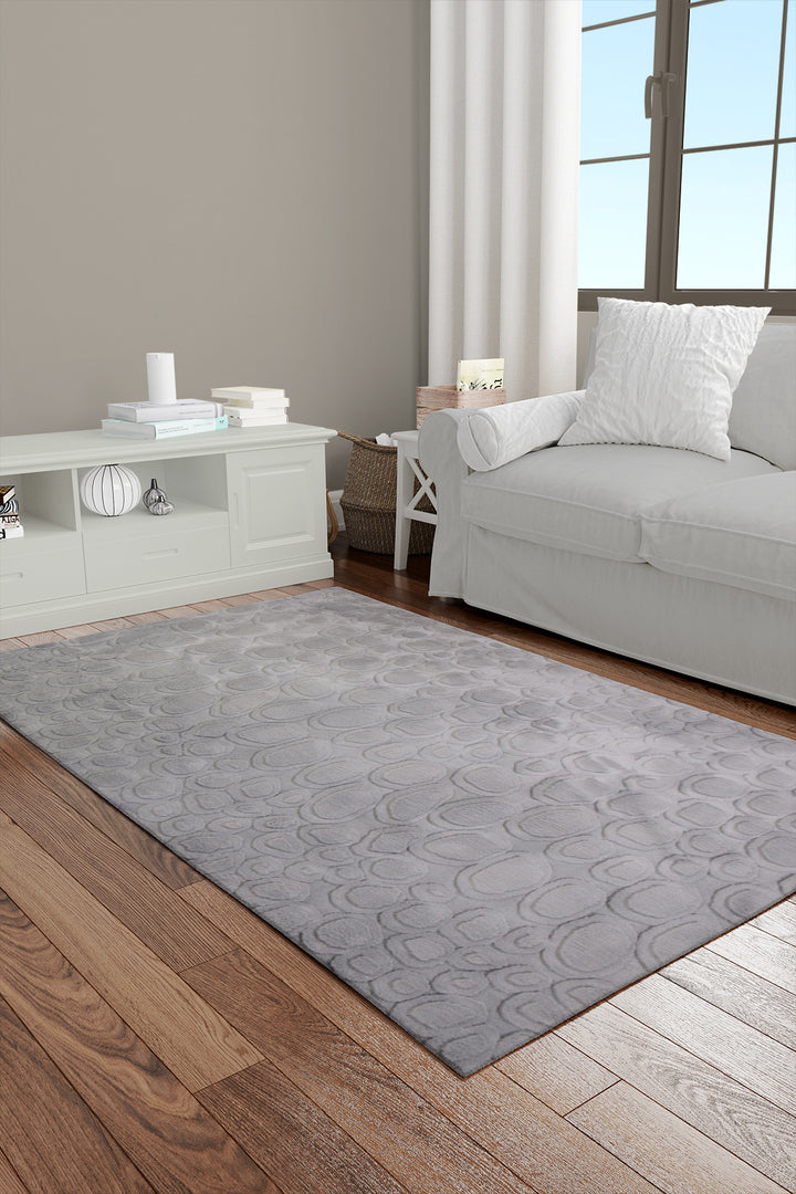 Turkish LAVENDER Rug - 3.9 x 5.9 FT - Fluffy and Durable Floor Rug