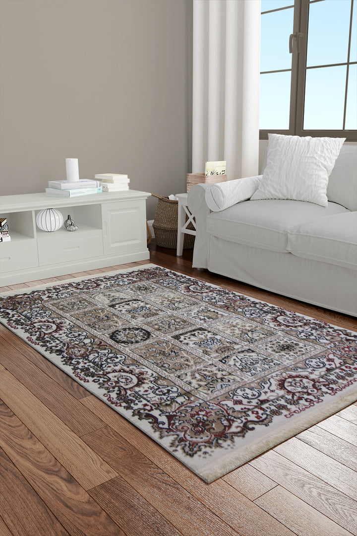Classical and Traditional Emerald Rug - 3.3 x 4.9 FT - Superior Elegant Rug for Living Room - 1