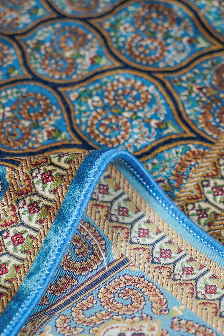 Premium Abrisham Persian Rug 1200 Reeds - Blue