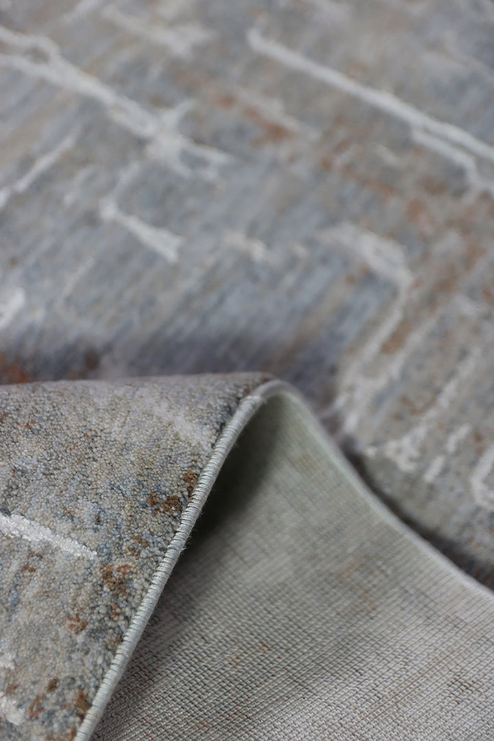 Turkish Modern Festival Viscos Rug - 3.9 x 5.9 FT - Sleek And Minimalist For Chic Interiors