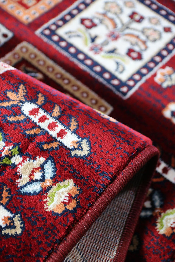 Garnet Rug - Red - Soft, Durable, and Easy to Clean