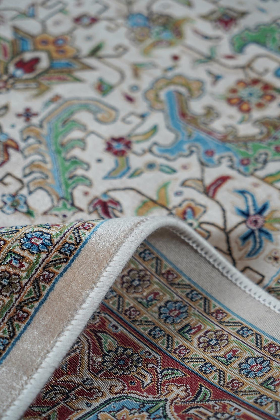 Premium Abrisham Persian Rug 1200 Reeds - Beige
