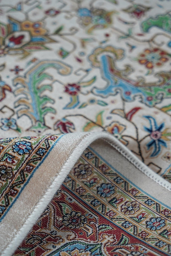 Premium Abrisham Persian Rug 1200 Reeds - Beige