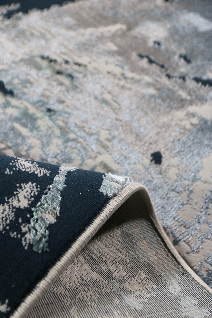 Turkish Modern <strong> Vk-Oasis</strong> Rug - Beige Blue