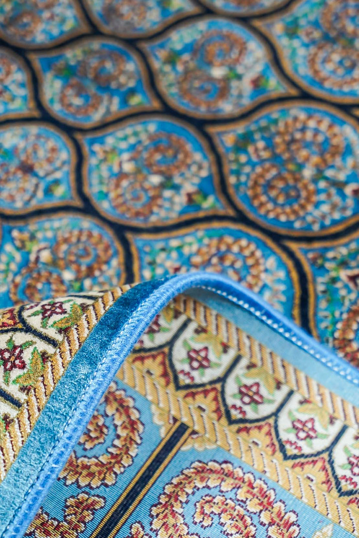 Premium Abrisham Persian Rug 1200 Reeds - Blue